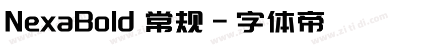NexaBold 常规字体转换